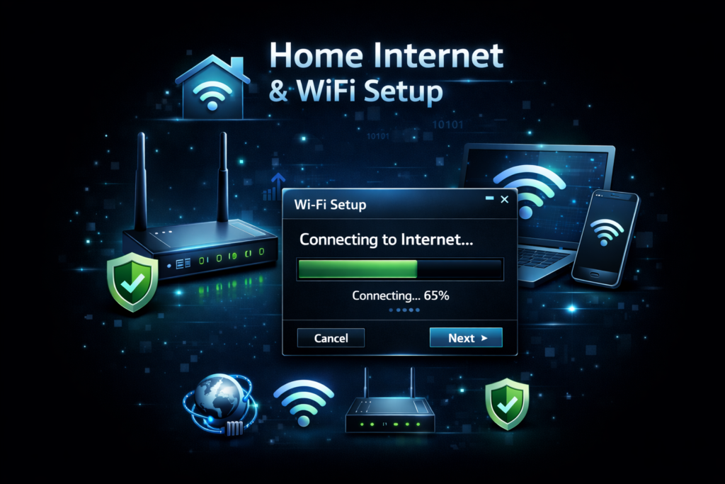 home internet and wifi setup